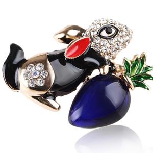 Bunny Brooch Pin Easter Brooch Pin